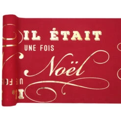 Runner Tavolo C'era Una Volta Natale Rosso