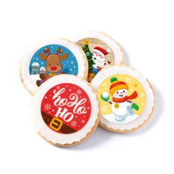 6 Mini Disco Natale - Azimo - Senza E171 -Meri-Meri Outlet 236031 SURTIDO DISCOS COMESTIBLES NAVIDAD ZERO 58CM 3
