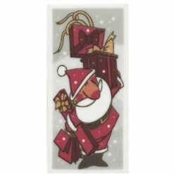 2 Decorazioni Rettangolari Babbo Natale 2D -Meri-Meri Outlet 31193Kopie