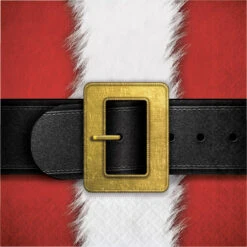 16 Tovaglioli Cintura Di Babbo Natale