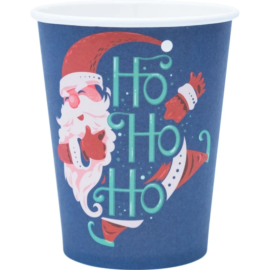 6 Bicchieri Babbo Natale HOHOHO 1 6 Bicchieri Babbo Natale HOHOHO