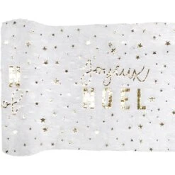 Runner Buon Natale - Pelliccia Bianca