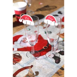 48 Segnabicchieri Cappello Di Babbo Natale -Meri-Meri Outlet 7165