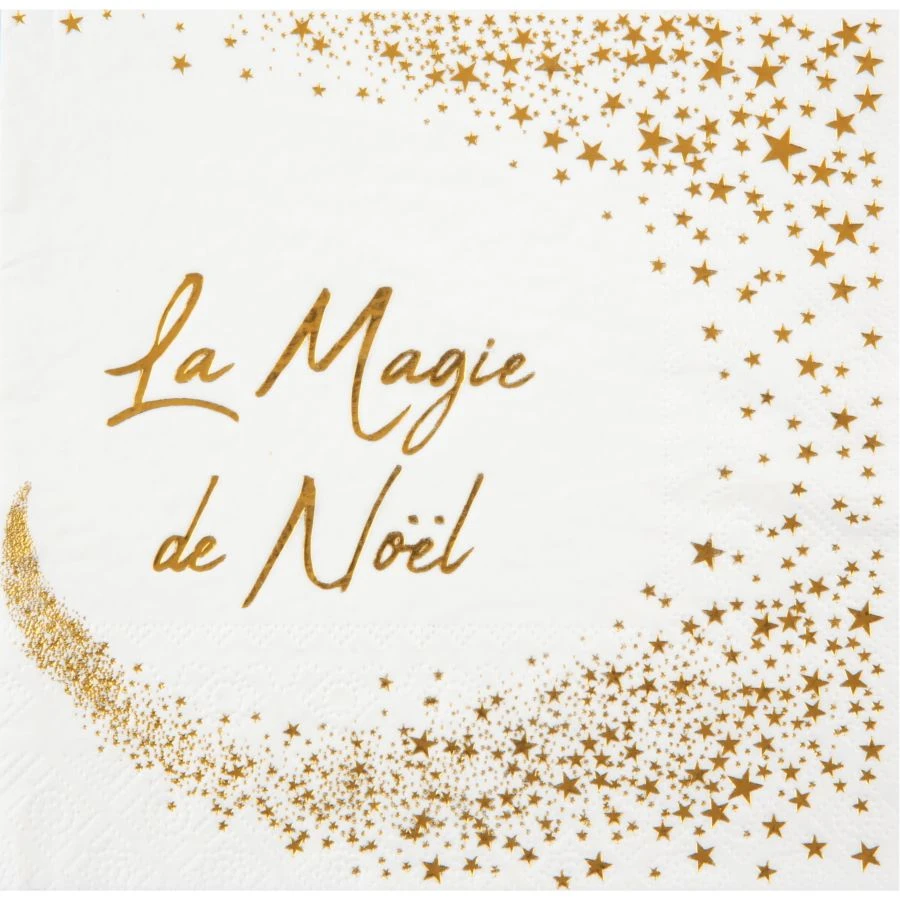 20 Tovaglioli - Magia Di Natale Bianco 1 20 Tovaglioli - Magia Di Natale Bianco