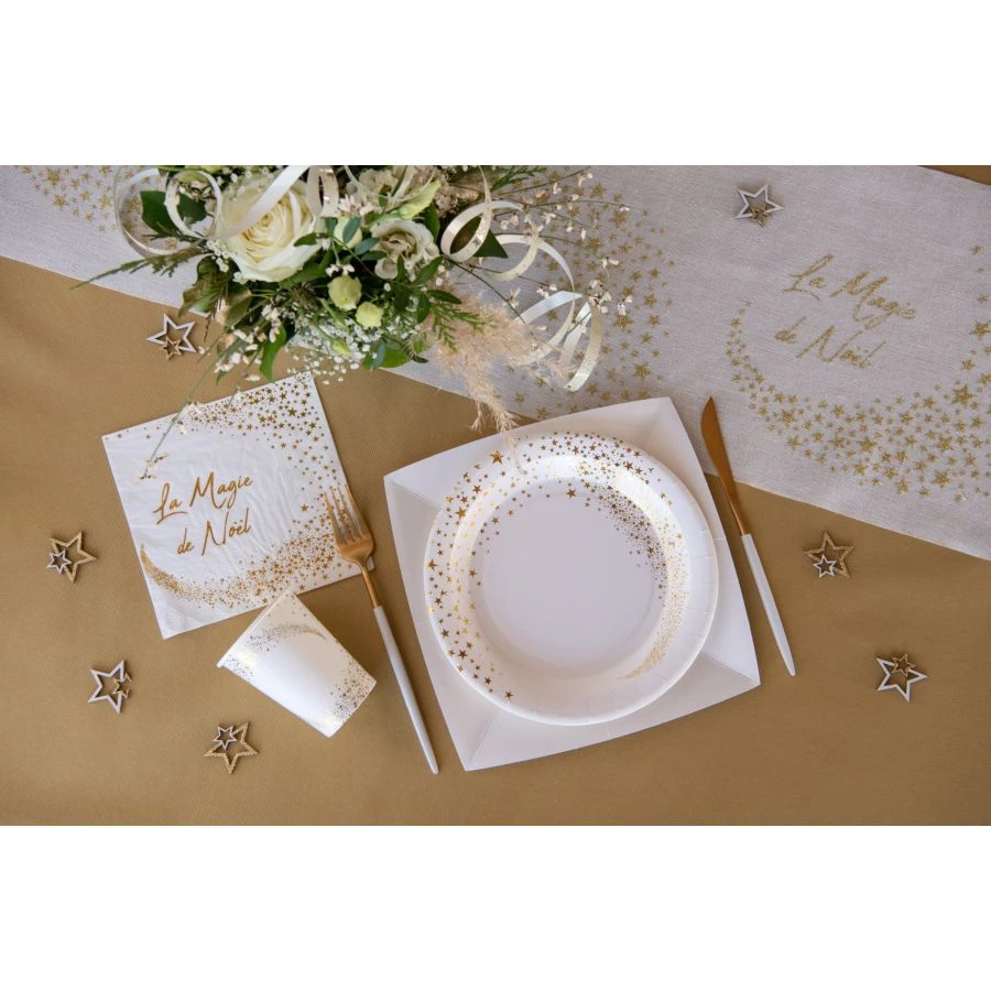 20 Tovaglioli - Magia Di Natale Bianco 2 20 Tovaglioli - Magia Di Natale Bianco - immagine 2