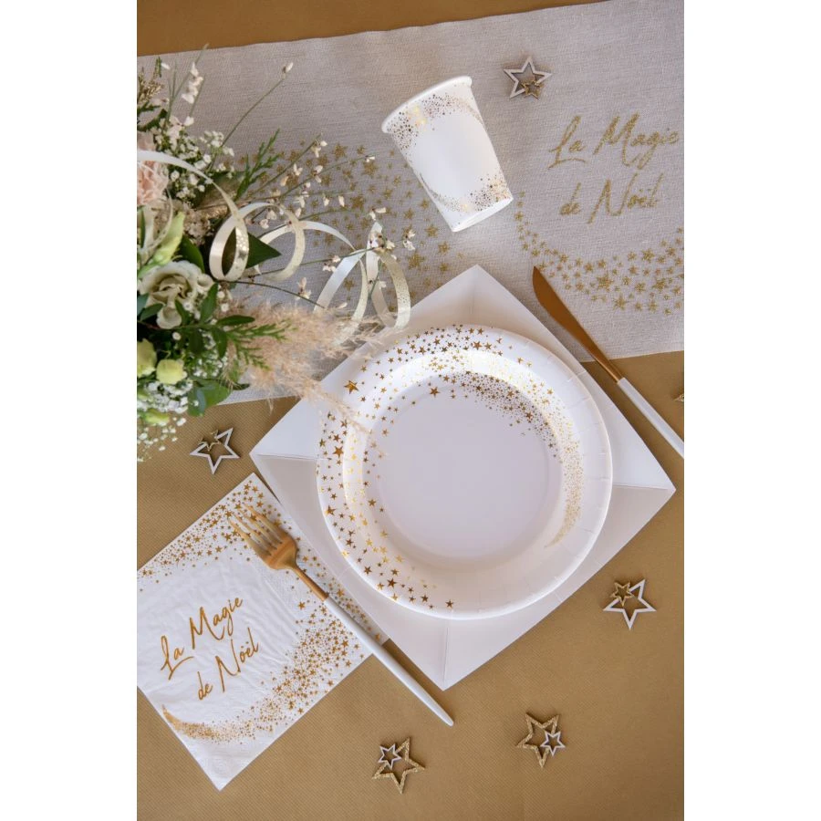 20 Tovaglioli - Magia Di Natale Bianco 3 20 Tovaglioli - Magia Di Natale Bianco - immagine 3