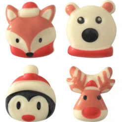 4 Animali Di Natale - Cioccolato Bianco
