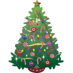 Palloncino Gigante Albero Di Natale - 91 Cm