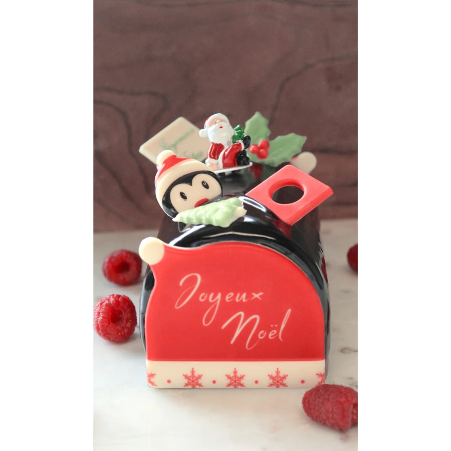 4 Stecchini Decorativi Con Babbo Natale Rosso (3 Cm) - Poliresina 2 4 Stecchini Decorativi Con Babbo Natale Rosso (3 Cm) - Poliresina - immagine 2