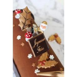 6 Stecchini Decorativi Con Babbo Natale Oro (3, 5 Cm) - Plastica -Meri-Meri Outlet IMG 3902 02