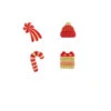 4 Piccole Forme Natale (3, 4 Cm) - Cioccolato Bianco