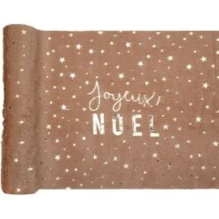 Runner Buon Natale - Pelliccia Color Cammello