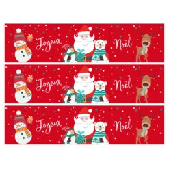 Contorni Per Torta Di Zucchero - Babbo Natale Rosso