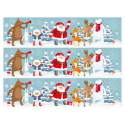 Contorni Per Torta Di Zucchero - Girotondo Di Natale