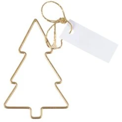 Ginger Ray 4 Segnaposto Albero Di Natale Dorato