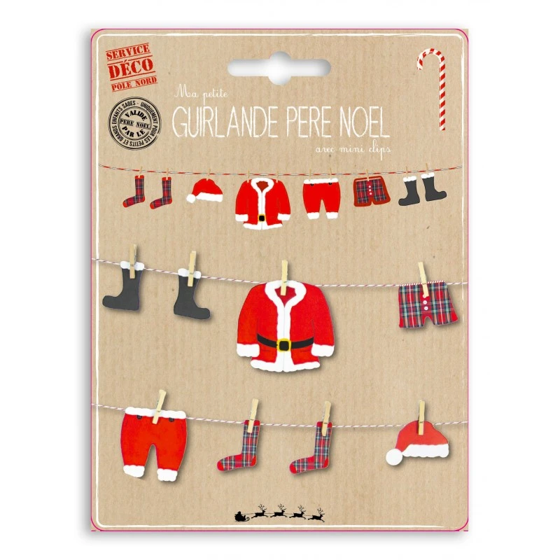 Ghirlanda Fai Da Te - Babbo Natale 3 Ghirlanda Fai Da Te - Babbo Natale - immagine 3