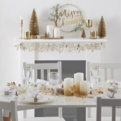 Ginger Ray Ghirlanda Di Natale - Foglie D'oro -Meri-Meri Outlet guirlande 04