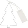 Ginger Ray 4 Segnaposto Albero Di Natale Bianco