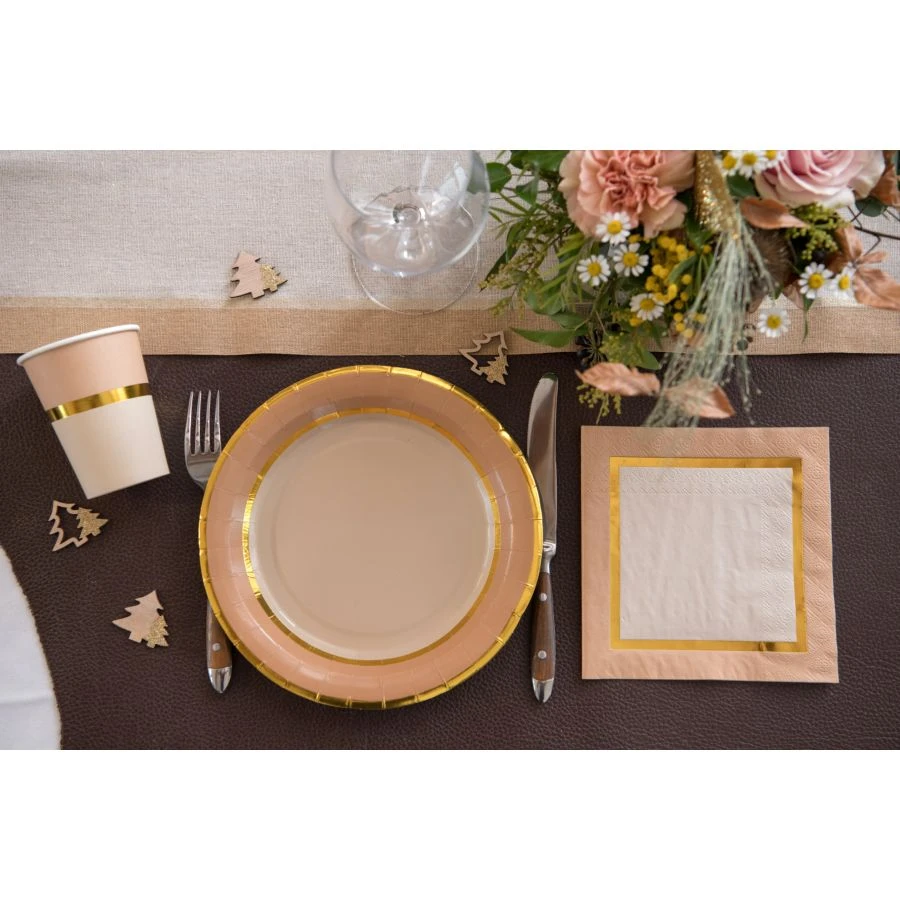 20 Tovaglioli - Natale Chic Rosa 2 20 Tovaglioli - Natale Chic Rosa - immagine 2