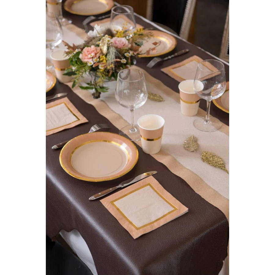 20 Tovaglioli - Natale Chic Rosa 3 20 Tovaglioli - Natale Chic Rosa - immagine 3