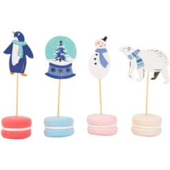 24 Pirottini Per Cupcake E Kit Di Decorazione - Natale Innevato -Meri-Meri Outlet noel 04