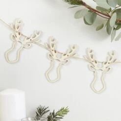 Ginger Ray Ghirlanda Di Natale - Renne In Legno -Meri-Meri Outlet renne 03